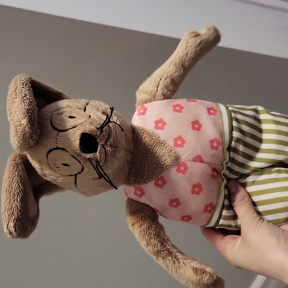 IKEA l piphare l Rabbits l 2 beautiful stuffy plush l  rabbit man with glasses - Picture 6 of 8